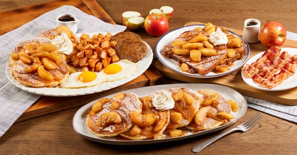 Bob Evans signature dishes The Rise & Shine Breakfast, Country-Fried Steak, Turkey & Dressing, Chicken-N-Noodles